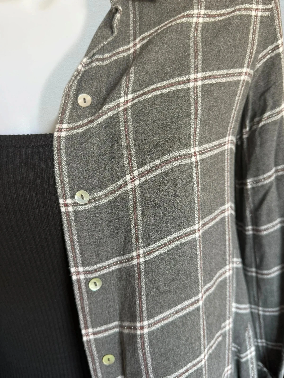 damesoverhemd over tuniek shirt Zara in ruiten T34/XS – photo 2